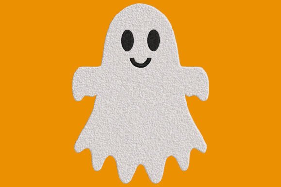 Boo Ghost Embroidery Design