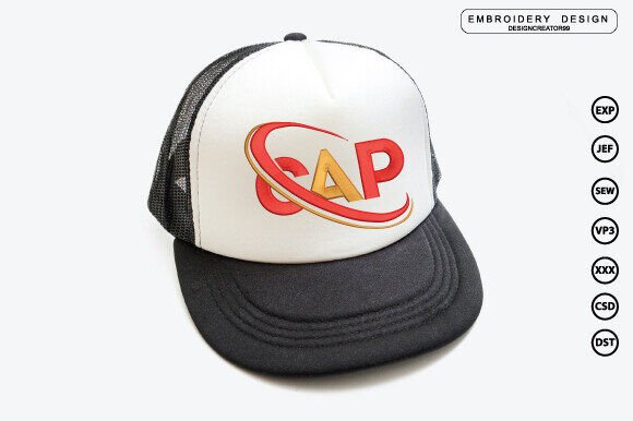 Cap Embroidery Design
