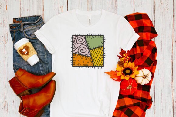 Fall Patchwork Applique Embroidery