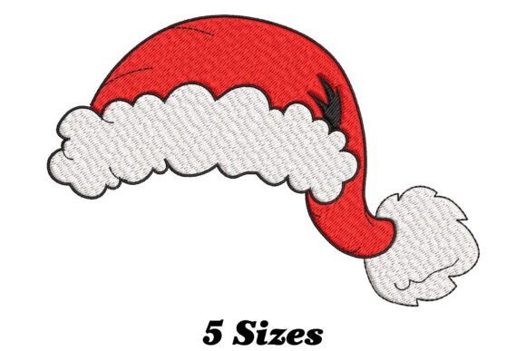 Santa Hat Embroidery Design